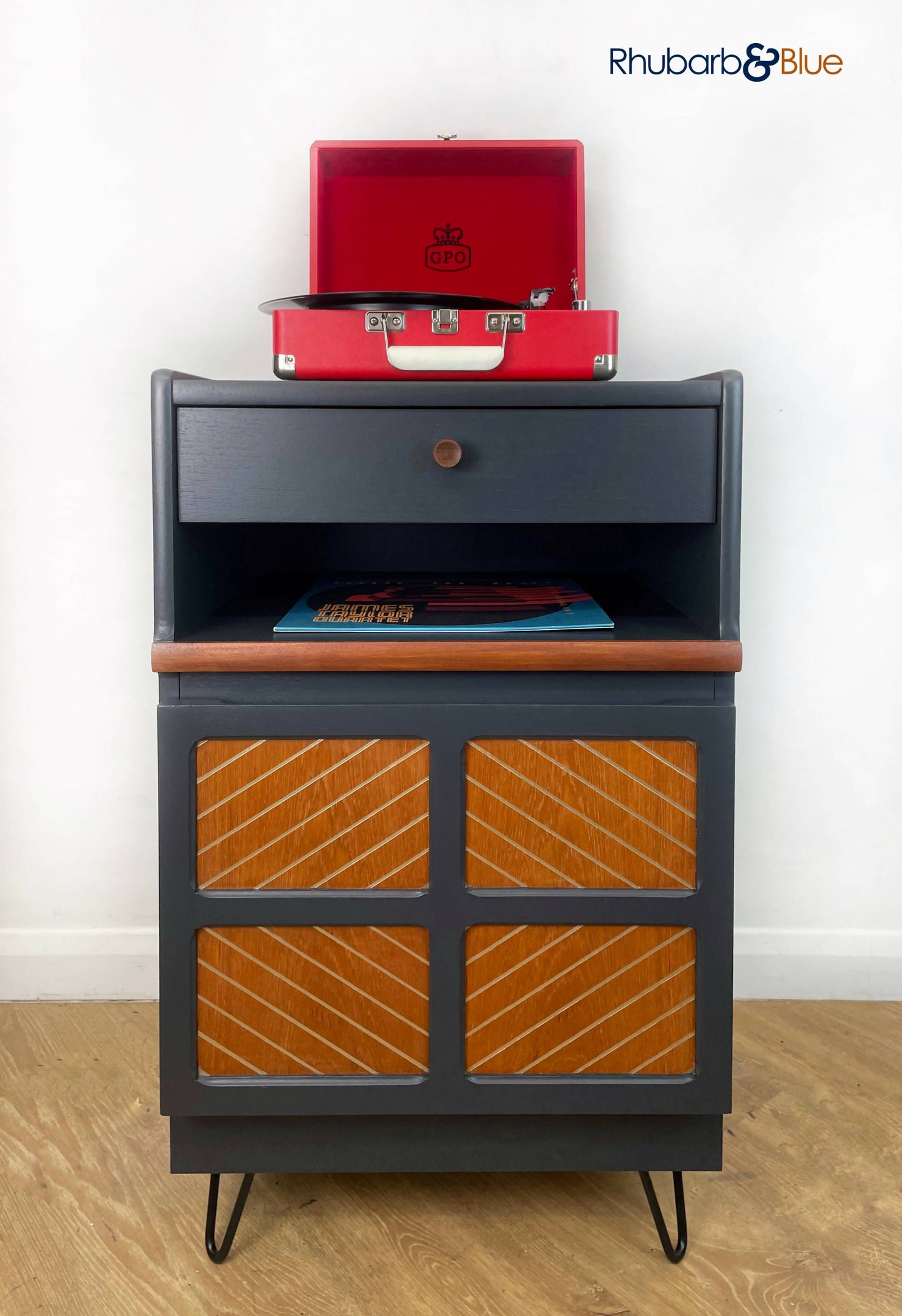 Nathan drinks / record cabinet