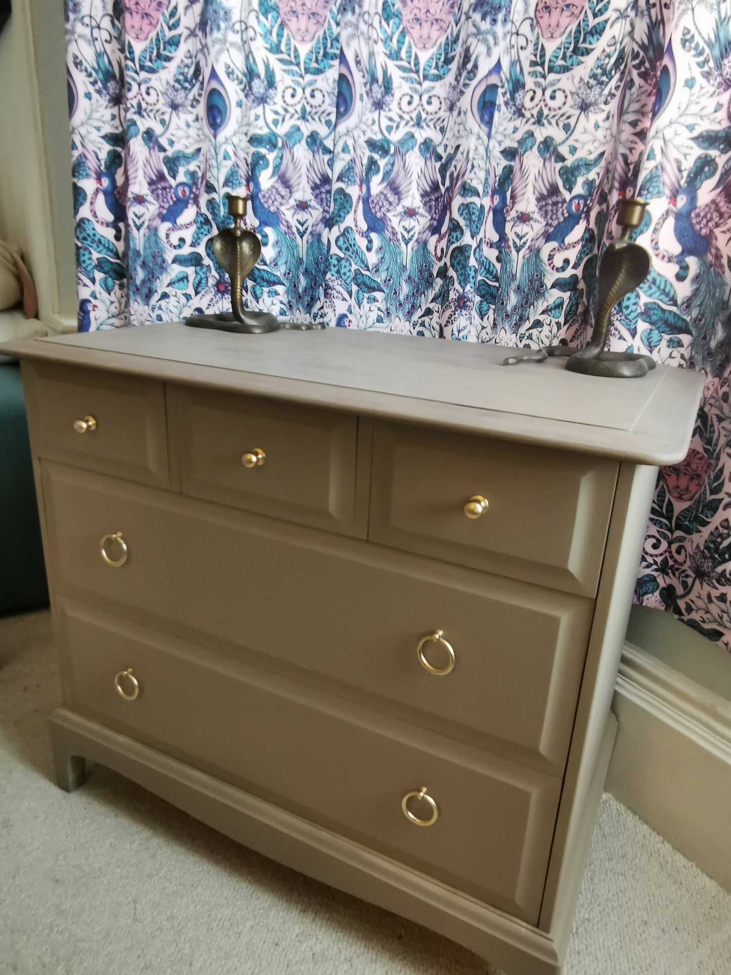 Vintage Stag Minstrel Chest of Drawers