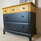 Funky 'Dipped' effect Refinished Stag Chest of Drawers