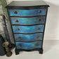 Bevan Funnell chest of drawers, blue