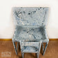 Vintage Lift Lid Child’s Writing Desk and Chair in Pale Blue