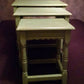 Green and gold nest of tables