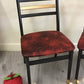 Pair of Red Vintage Dining Chairs