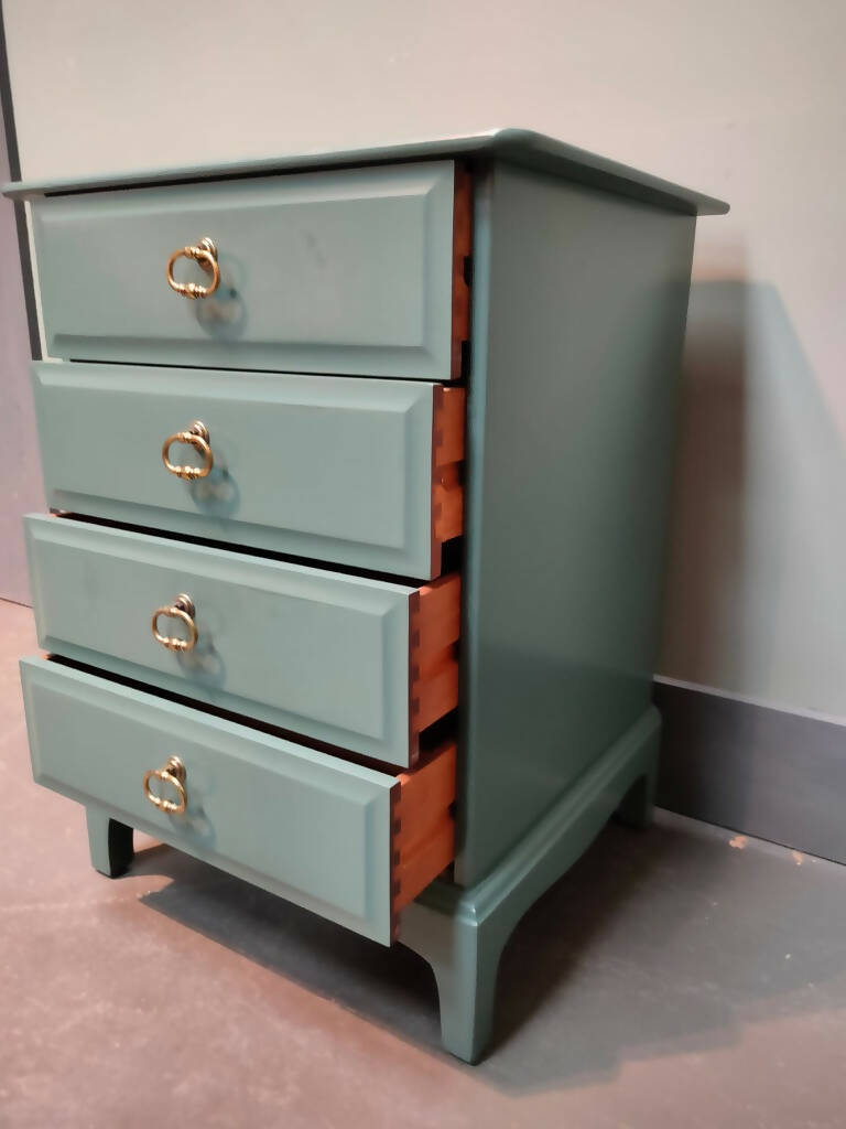 Stag Minstrel bedside Chest of Drawers x 2