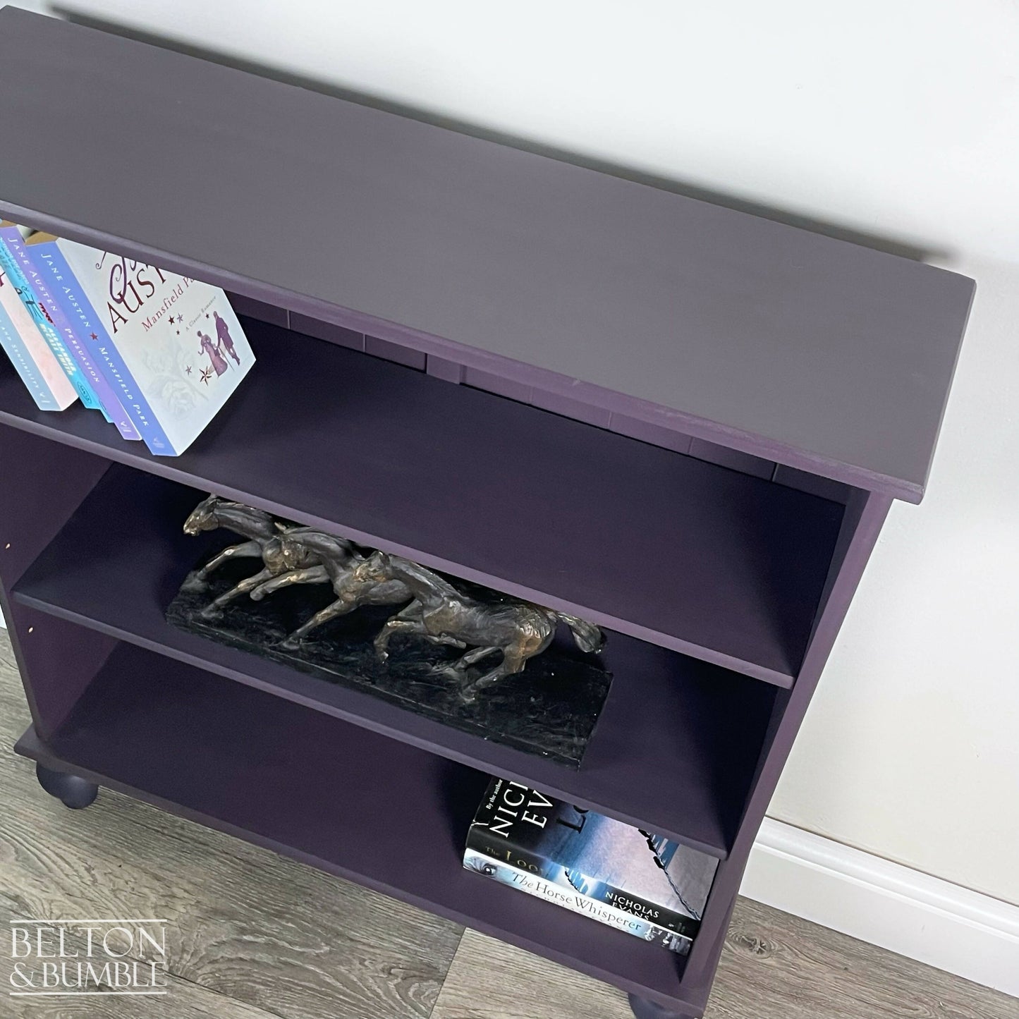 Pine Bookcase in Dark Purple