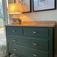 Deep Green Vintage Sideboard with Drawers