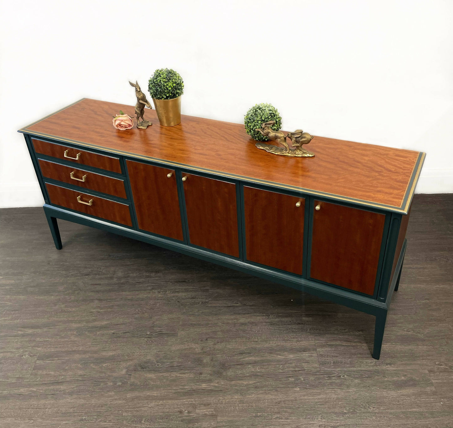 Large Beithcraft Green Vintage MCM Sideboard