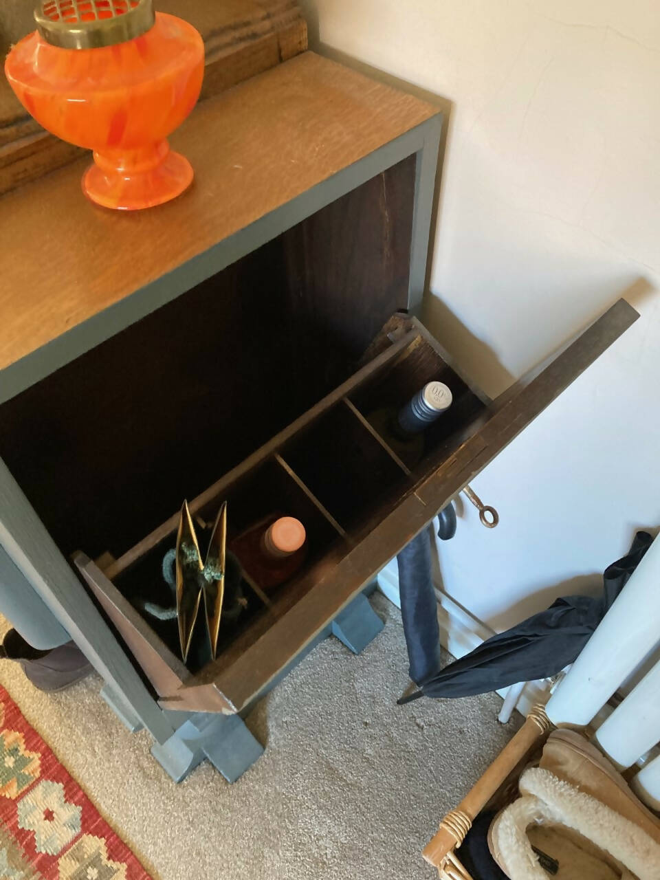 Art Deco Blue Sideboard