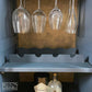 Lift Top Navy Cocktail Cabinet (7)
