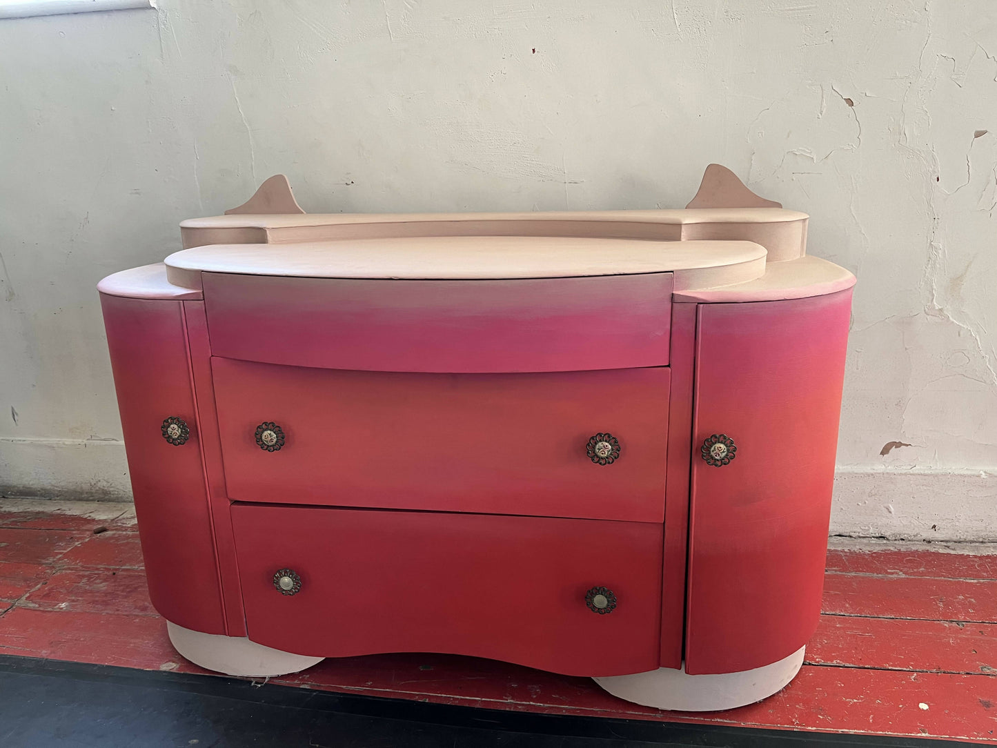 Large Pink Vintage Drawers