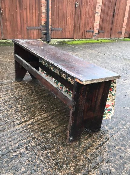 Gothic Carved Bench
