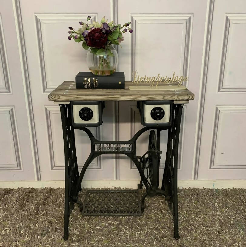 Original Vintage Singer Sewing Table