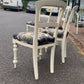 Set of 4 reupholstered dining chairs
