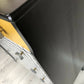 Retro Mid Century Chest of 5 drawers, Hand painted in black satin with Dogtooth pattern decoupage