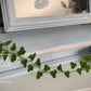 Vintage Blue Hand-Painted Vanity Mirror