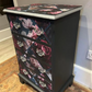 Beautiful Floral Vintage Bedside Cabinet