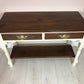 Farmhouse Vintage Console Table Hallway Table With 2 Drawers