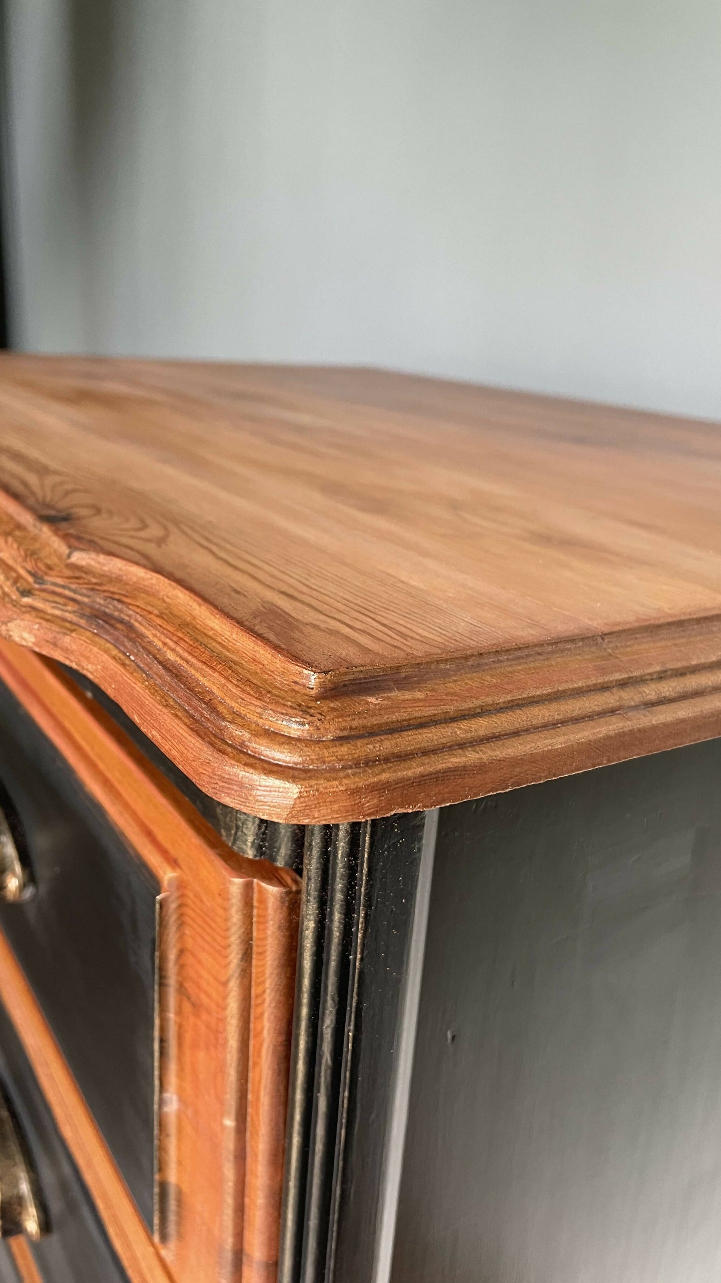 Refurbished solid pine chest of drawers