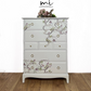 French Style Stag 7 Drawer Tallboy Bedroom Chest Of Drawers