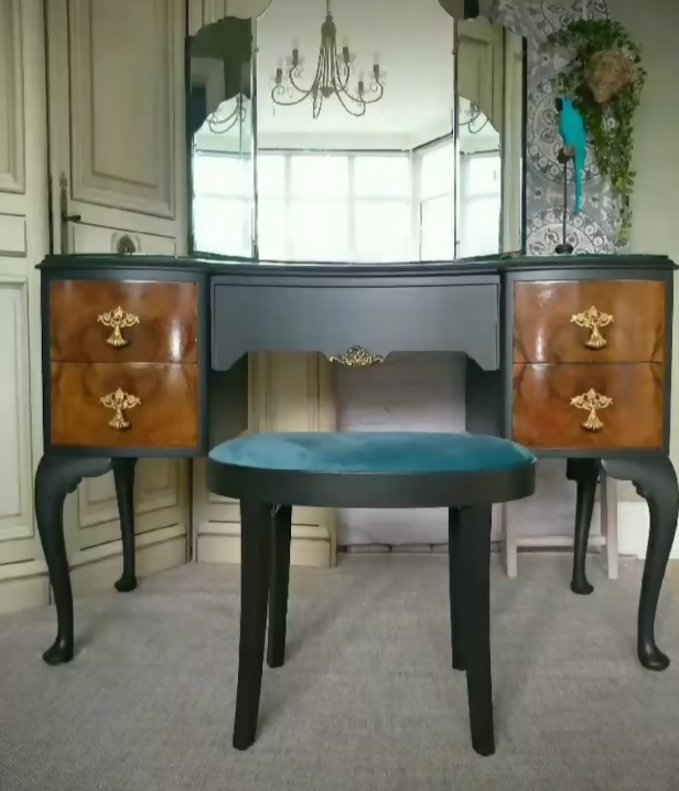 Dressing table sets sourced and created to order from quality vintage furniture. Art deco, antique, walnut. Bespoke service. Pls msg.