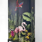 Upcycled and Painted Vintage Wardrobe with Cool Jungle Design