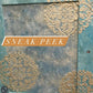 Vintage Blue Floral Painted Bedside Cabinets