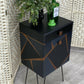 SOLD! Small Harris Lebus drinks cabinet in teak, black, blue and grey.
