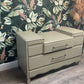 Storage chest of draws/vintage feel with faux crocodile effect