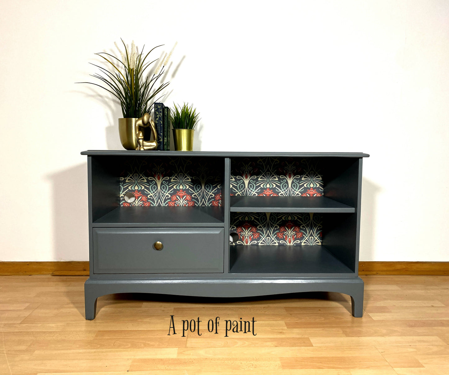 Stag vintage dark grey TV Stand / Cabinet