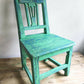 Vintage nursery chair - Chippy Paint - green and blue
