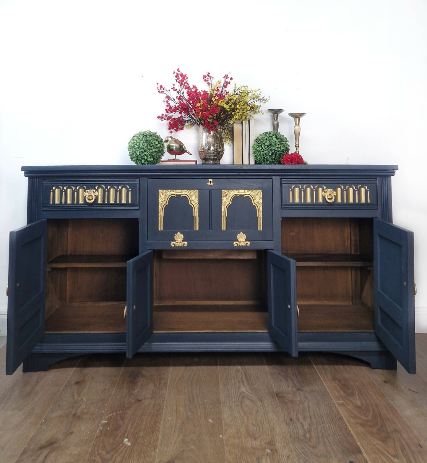 Navy Antique Old charm sideboard