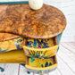 Queen Anne Painted Burr Walnut Bedroom Set - Dressing Table, Vanity, Desk, Sideboard and Stool, Statement, Maximalist MADE TO ORDER
