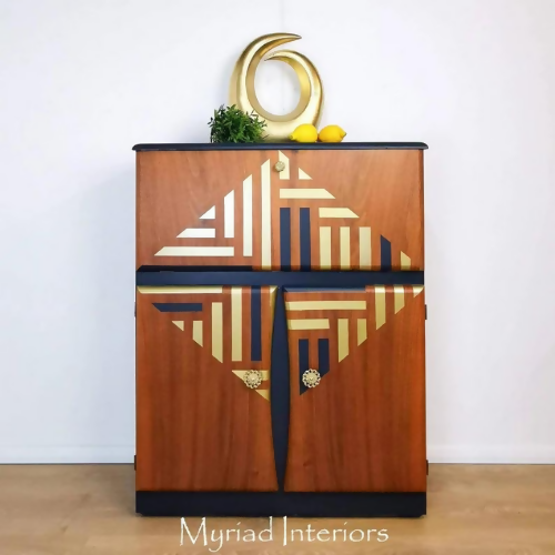 Vintage Drinks Cabinet, Cocktail - commission available