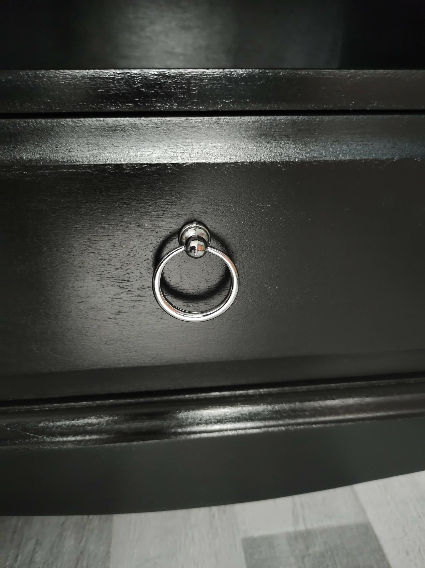 Vintage Black Stag Bedside Cabinets