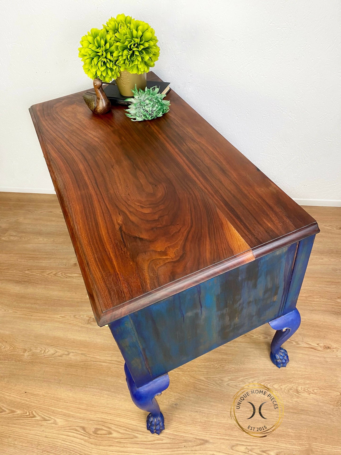 Rosewood Blue Dressing Table/Desk