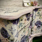 SOLD SOLD Soft Pink & Blue Vintage Floral Bedside Cabinets