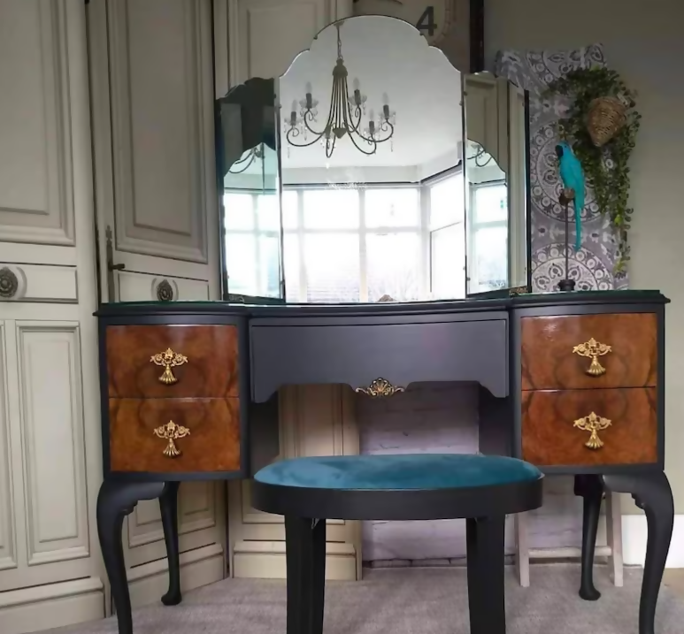 Dressing table sets sourced and created to order from quality vintage furniture. Art deco, antique, walnut. Bespoke service. Pls msg.