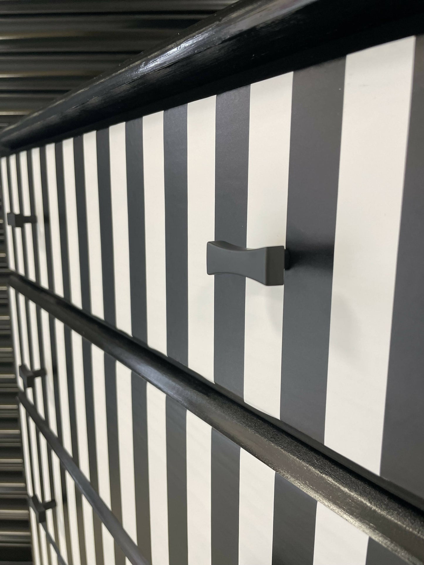 Black and White Vintage Chest of Drawers