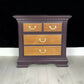 Walnut Small Chest of Drawers Bedside Cabinet