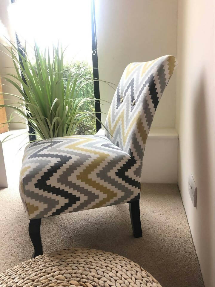 Patterned discount cocktail chair