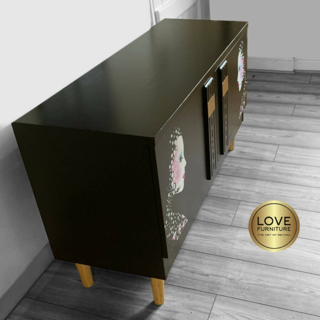 Black Vintage Sideboard