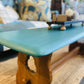 Ercol coffee table or bench - hand painted