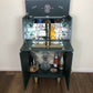 Mid Century Cocktail Cabinet, Drinks Cabinet, Home Bar in British Racing Green and Gold colour