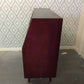 Mahogany Coloured Glass Fronted Vinyl Cabinet