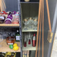 SOLD! Art Deco Style Cocktail, Drinks, Gin Cabinet in Black and Oak
