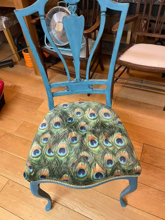Antique Blue Occasional Chair