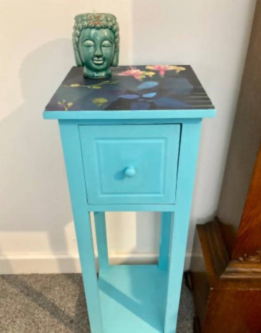 Blue  Plant Stand