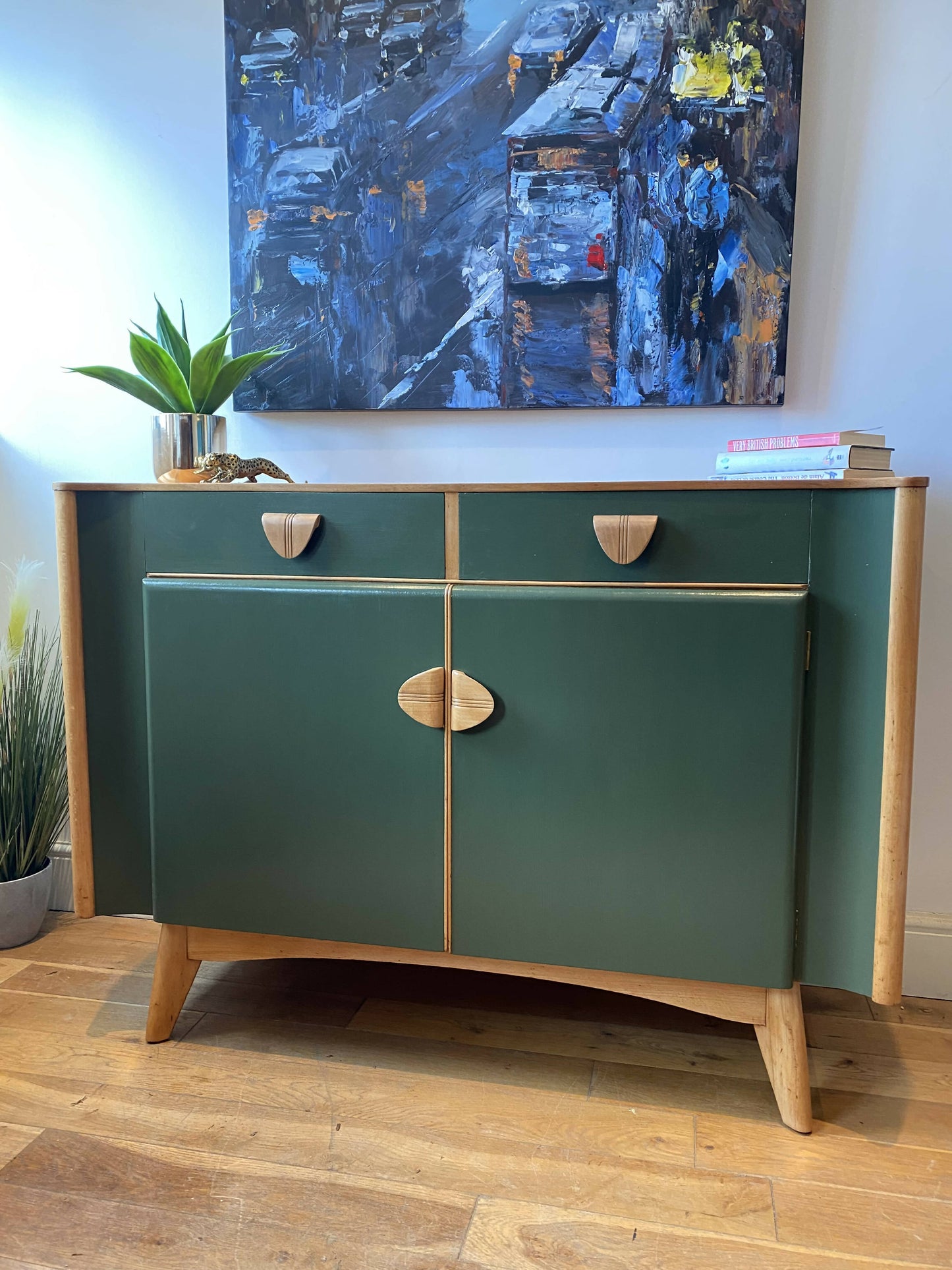 Vintage Green Sideboard