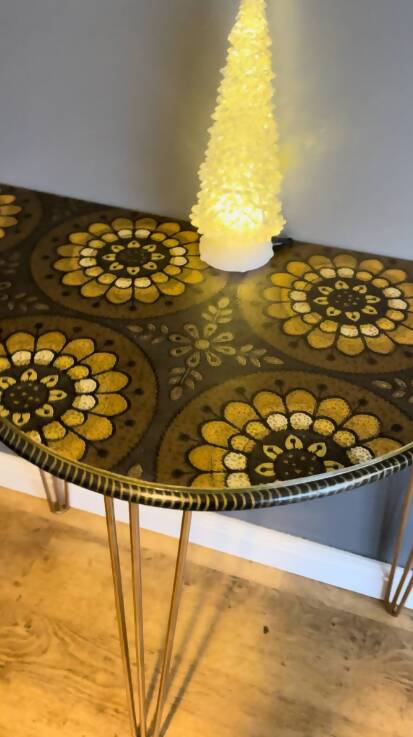 Console Hall Half Circle Table