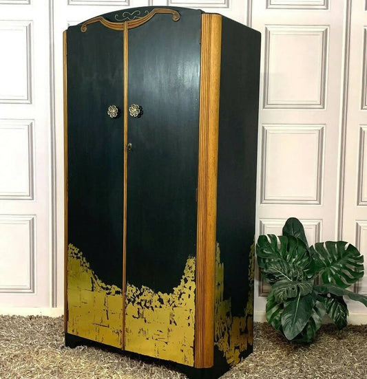 Painted Art Decor Wardrobe with a Modern Twist Commissions Welcome Botanical Theme Wardrobe